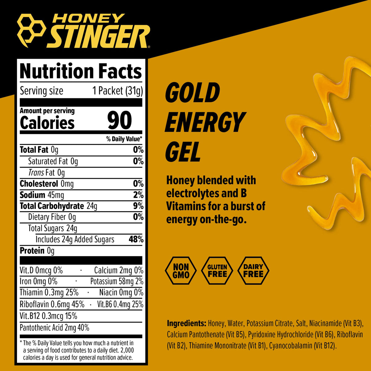 Honey Stinger Energy Gel Variety Pack - 10 Gels - image 3