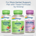 SOLARAY Cayenne Garlic 540 mg Supplement - 100 Vegetarian Capsules - image 6