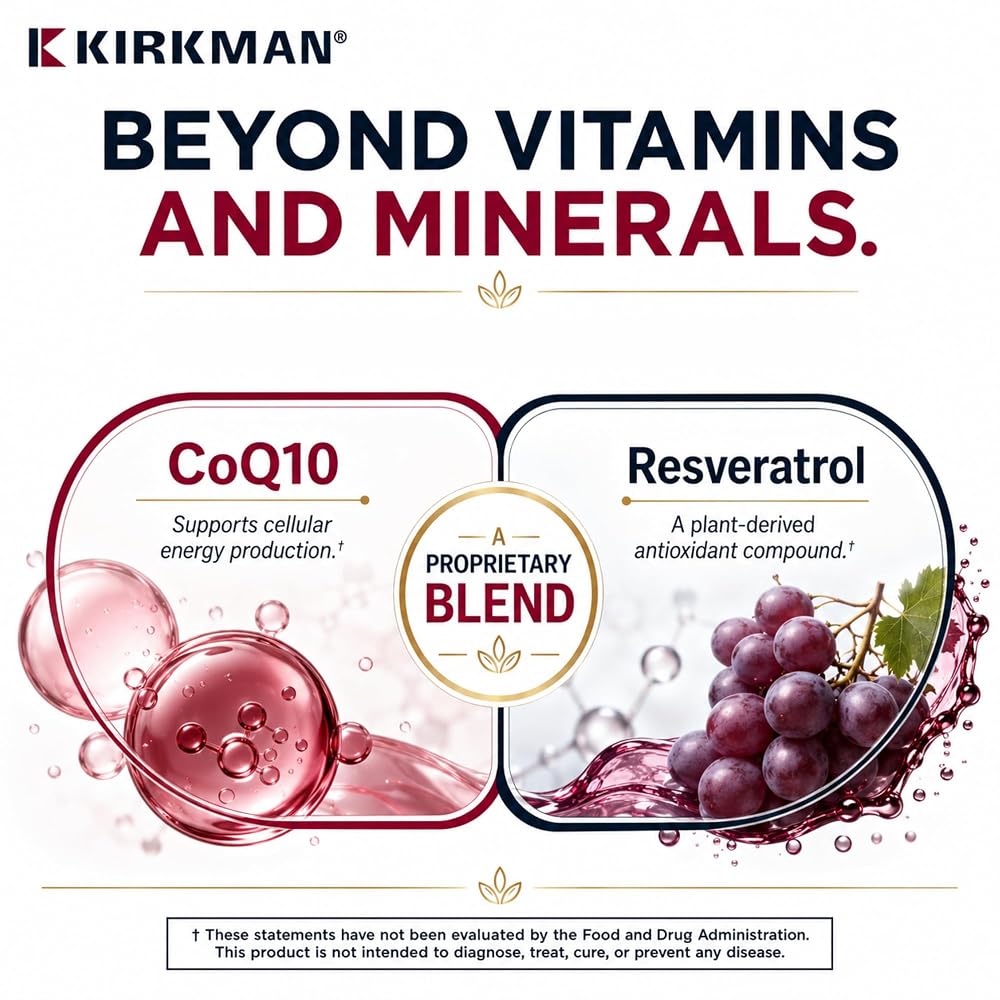 Kirkman Advanced Adult Multivitamin & Mineral with 5-MTHF - 180 Capsules - image 5