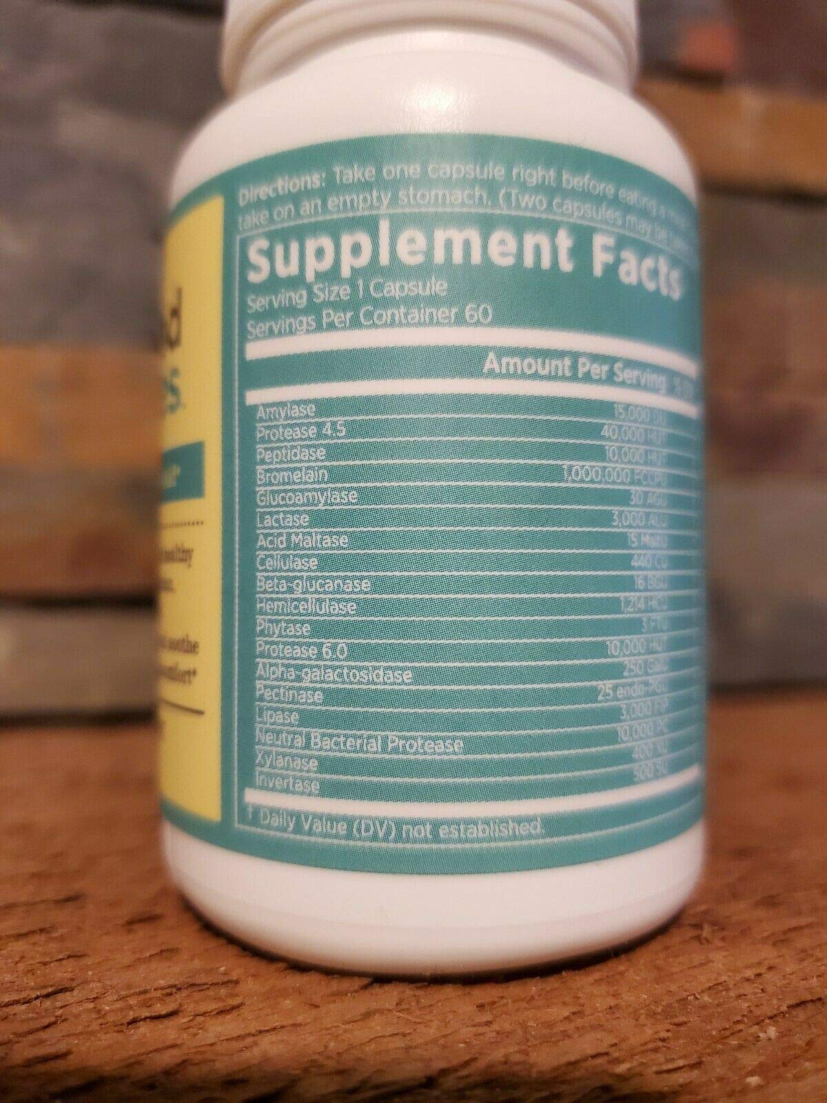 Grace NNVG Good Zymes Digestive Supplement 18-Enzyme - 60 Capsules - image 2