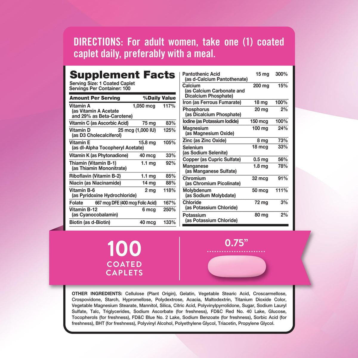Nature's Truth Adult Women's Multivitamin