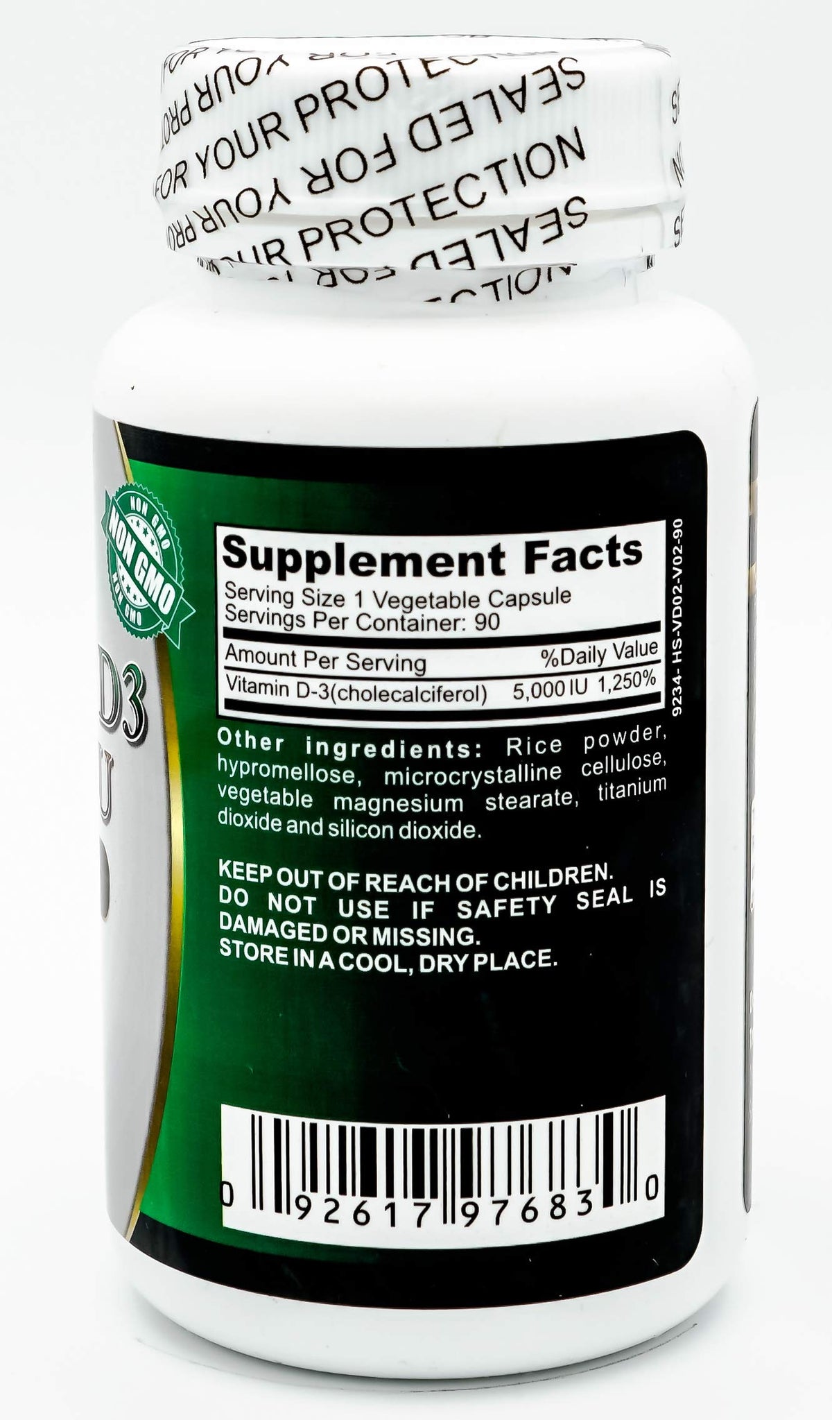 Tarsal Naturals Vitamin D3 5000 IU Capsules - 90 Capsules - image 2