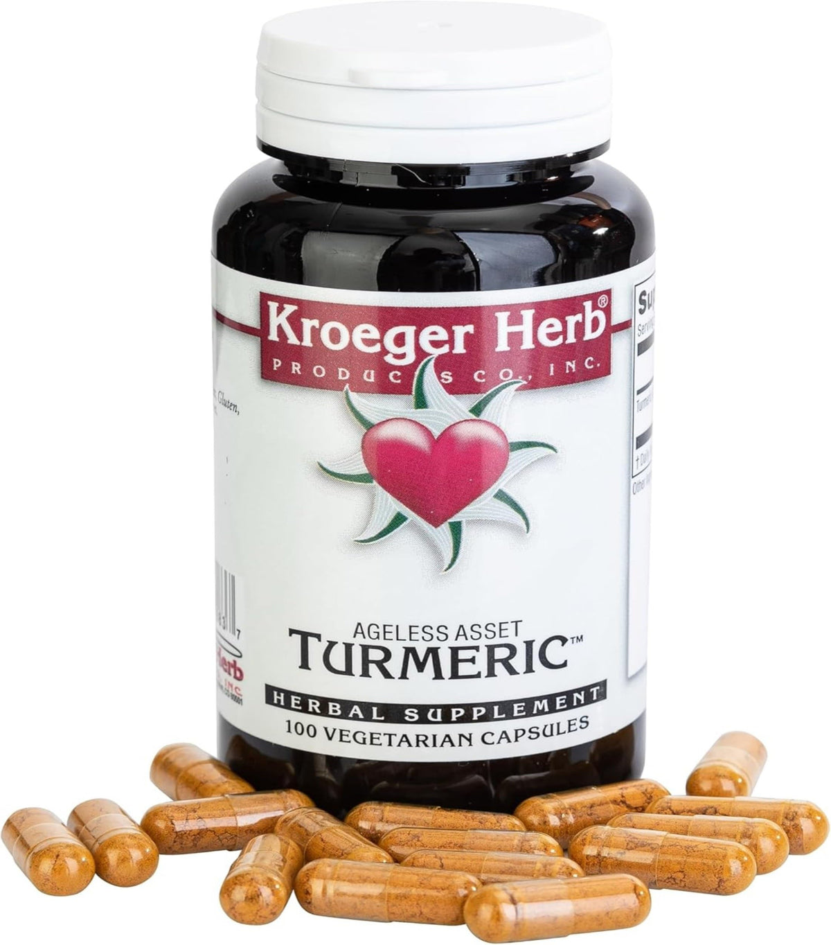 Kroeger Herb Turmeric 900 mg Joint Support - 100 Vegetarian Capsules - image 4