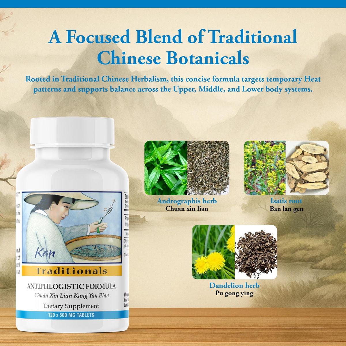 Kan Herb Company Antiphlogistic Formula Tablets - 120 Tablets - image 4