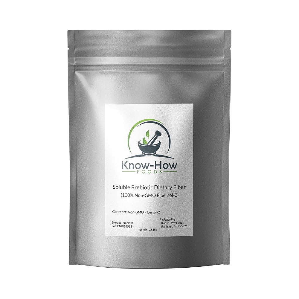 Know-How Foods Prebiotic Dietary Fiber (Non-GMO) - Made with 100%