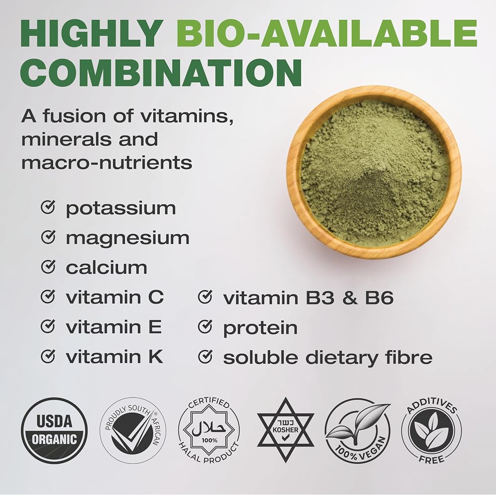 Baoactive Baobab Moringa Powder Superblend - 120 Capsules - image 3