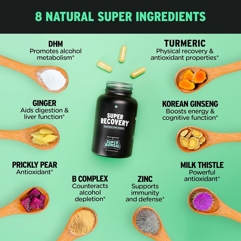 SuperBonsai Super Recovery Capsules for Post Celebration and Morning