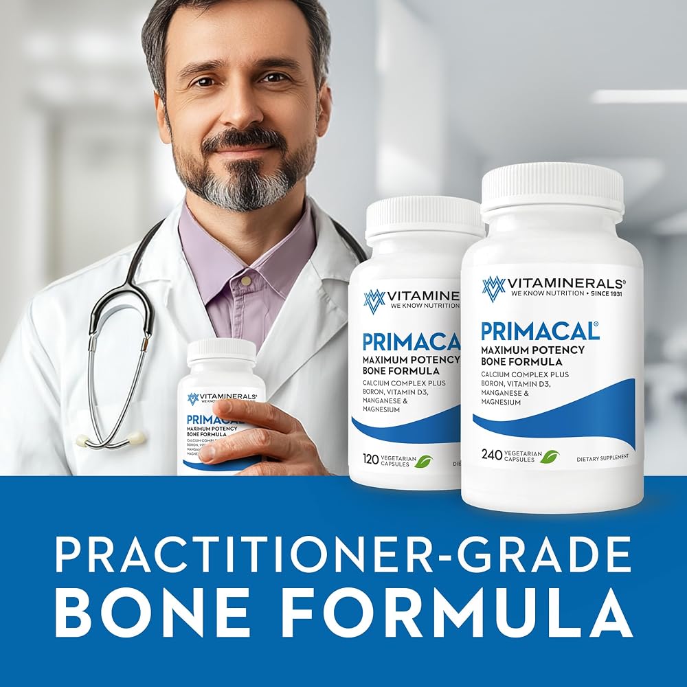 Vitaminerals Primacal Bone Support Calcium Complex - 120 Vegetarian Capsules - image 4