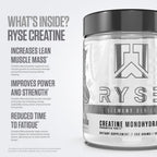 RYSE Up Supplements Creatine Monohydrate Powder Unflavored - 60 Servings - image 4