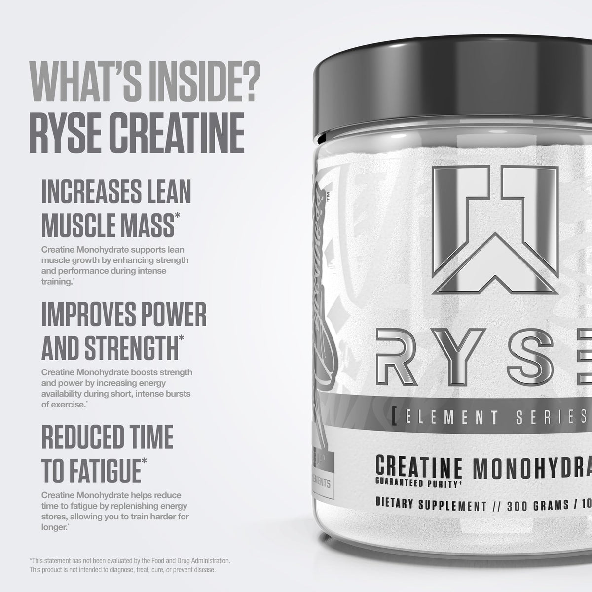 RYSE Up Supplements Creatine Monohydrate Powder Unflavored - 60 Servings - image 4