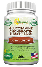 aSquared Nutrition Glucosamine Chondroitin MSM Boswellia Joint Support