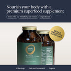 Infinity Wellness Greens Superfood Powder Supplement with Spirulina