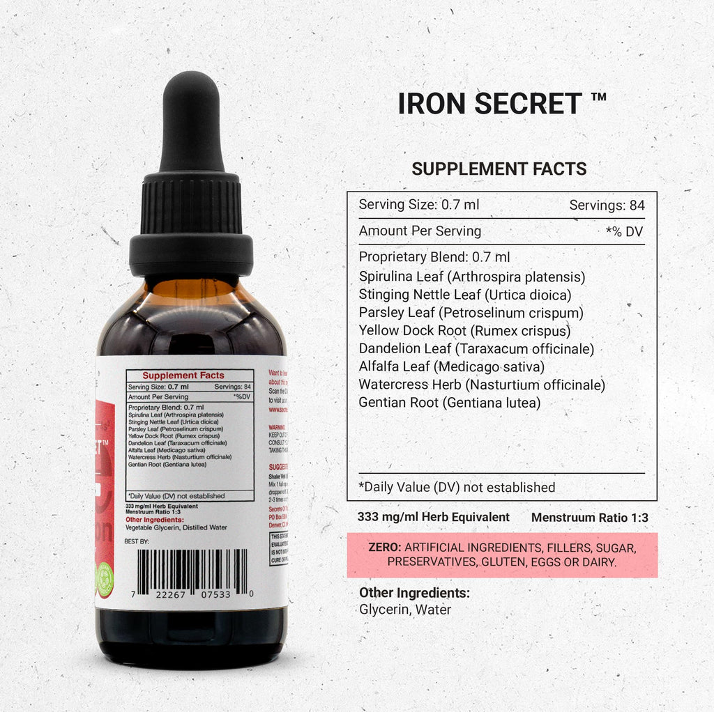 Secrets of the Tribe Iron Secret Alcohol-Free Extract