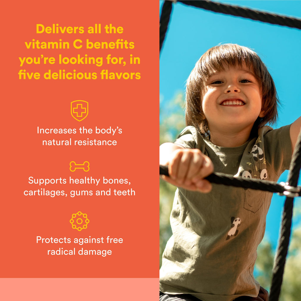 Natural Factors Kids Chewable Vitamin C 500 mg Wafers