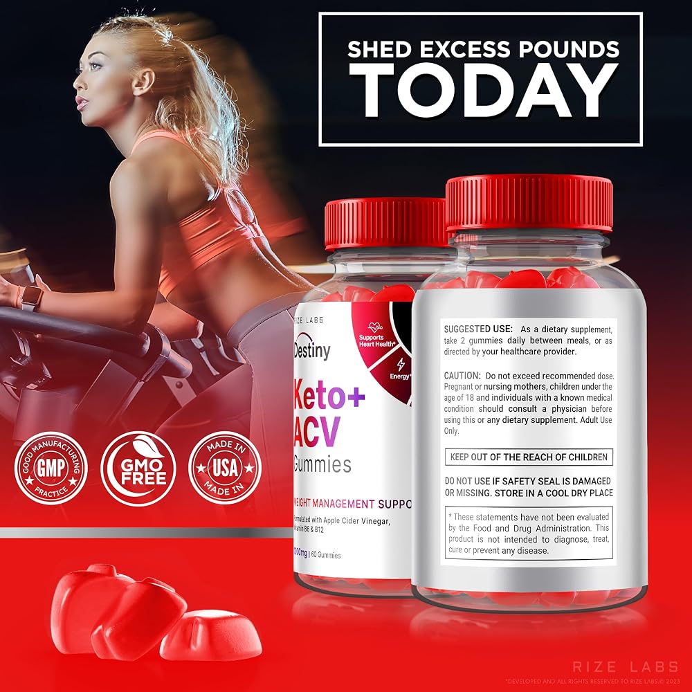 rize labs Destiny Keto+ACV Gummies for Weight Loss - 120 Gummies - image 8