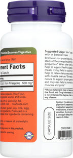 Now Foods Bromelain 2400 Digestive Support - 60 Vegetarian Capsules - image 2