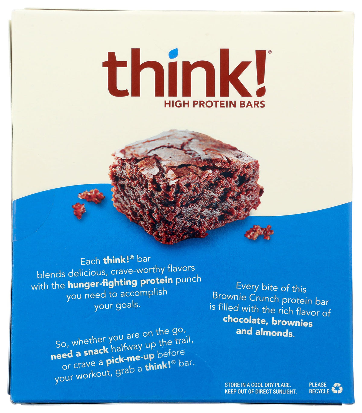 thinkThin High Protein Bars Brownie Crunch Sugar Free - 5 Bars - image 2