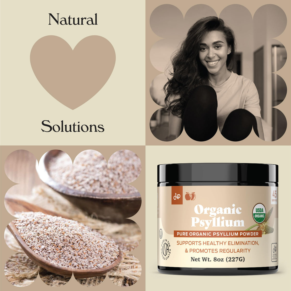 Complete Natural Products Organic Psyllium Husk Powder - 8 oz - image 4