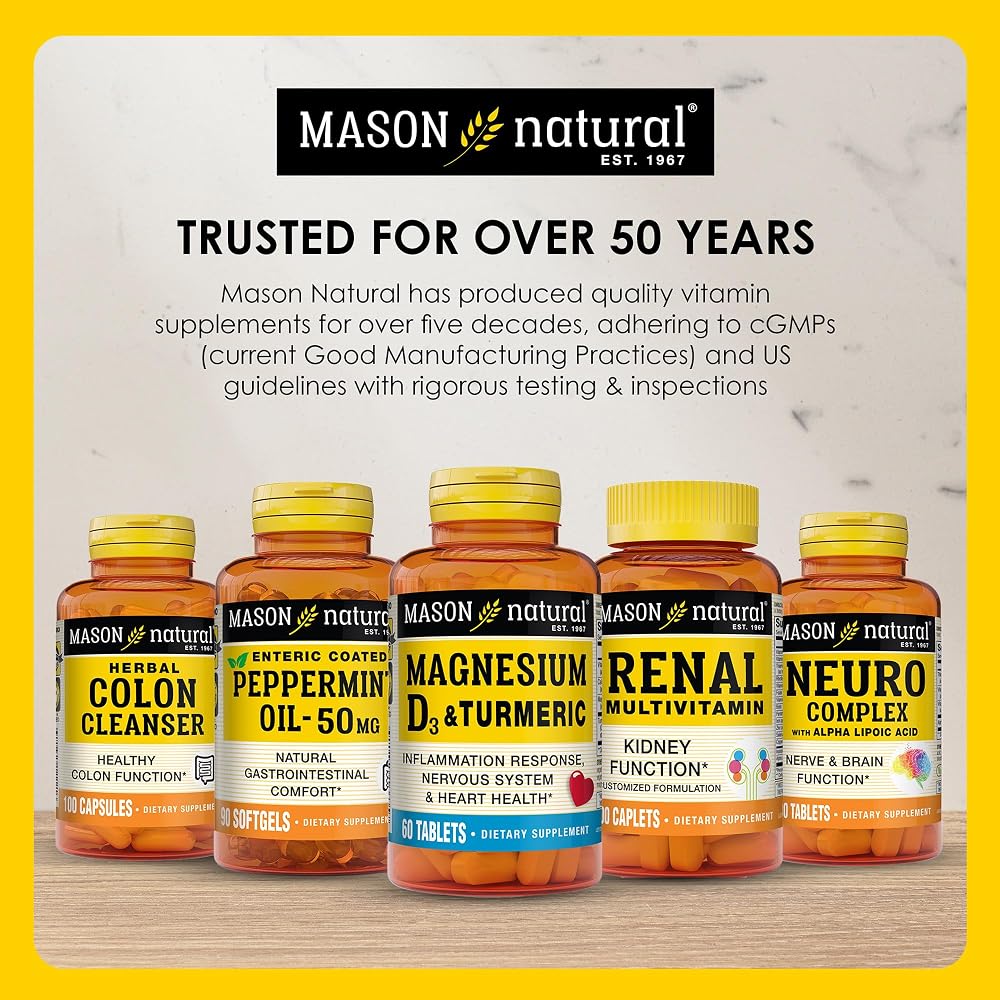 MASON NATURAL Vitamin B1 Thiamine 250 mg Energy Support - 300 Tablets - image 7