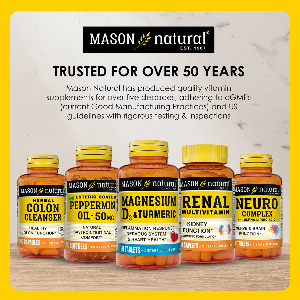 MASON NATURAL Glucosamine Chondroitin 1500/1200 Joint Support - 280 Capsules - image 7