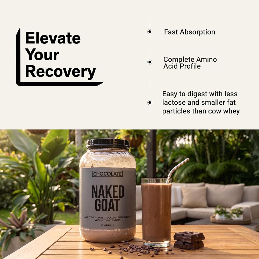NAKED Goat Chocolate Protein Powder - 25 Servings - image 6