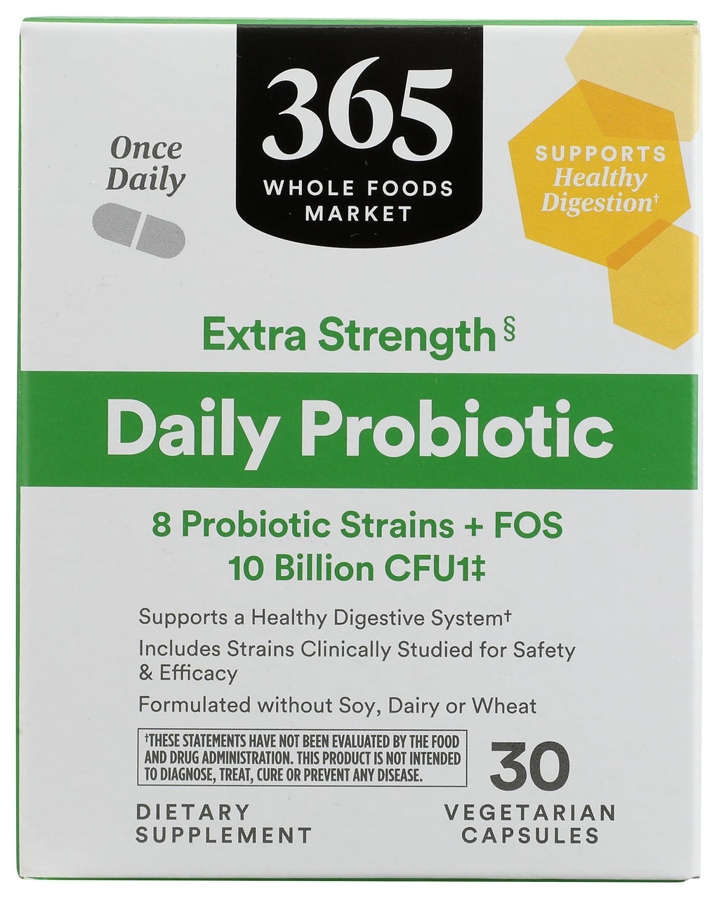 365 by Whole Foods Market Extra Strength Daily Probiotic - 30 Capsules