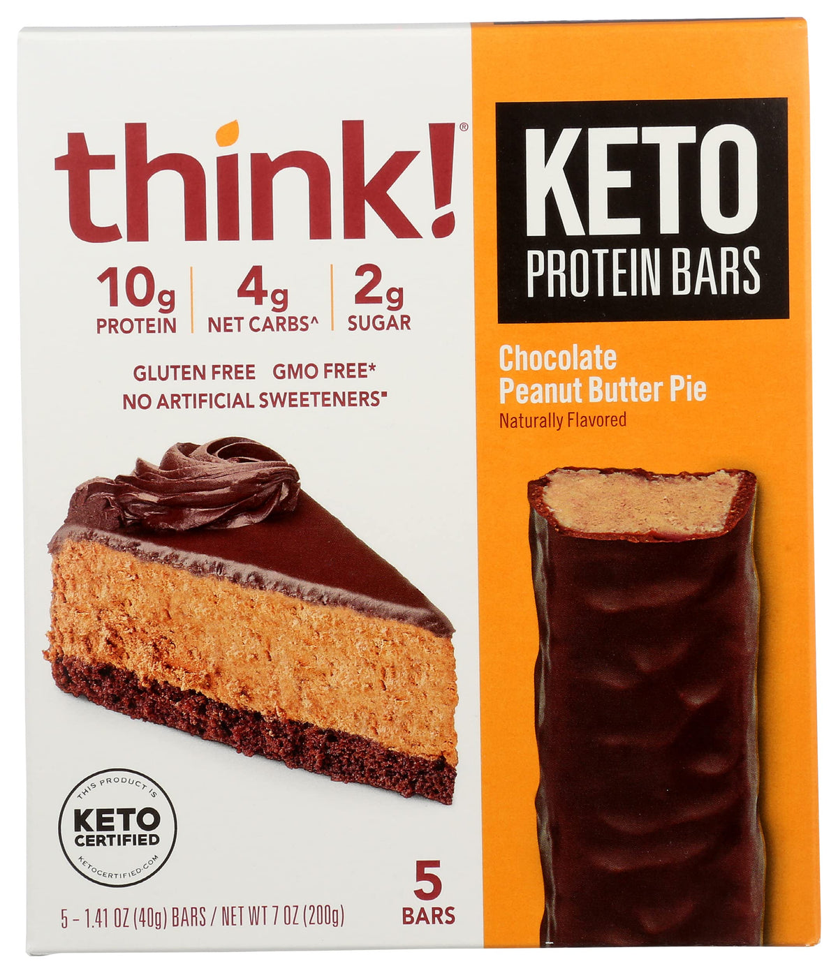 thinkThin Protein Bars Chocolate Peanut Butter Pie