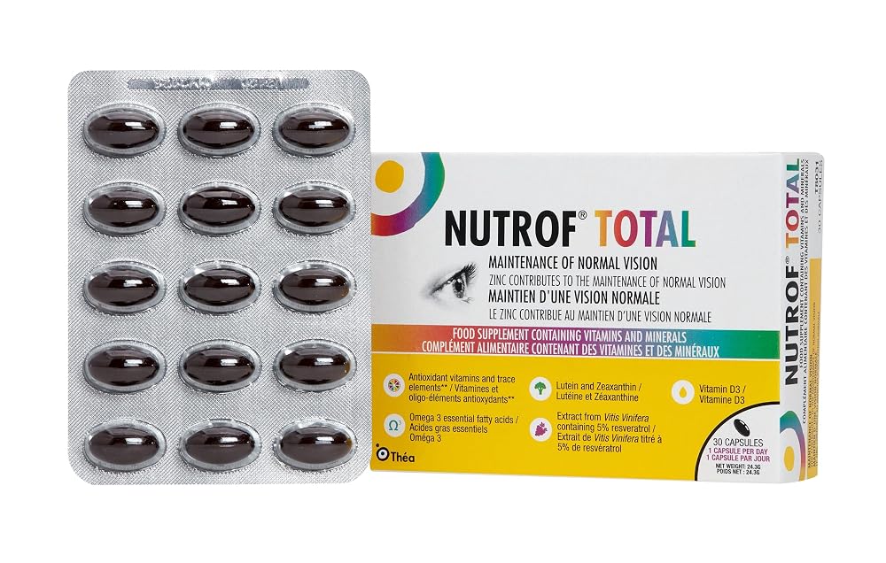 THEA PHARMA Nutrof Total Eye Health Supplement - 30 Softgels