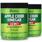 Zolotus Apple Cider Vinegar Capsules 32in1 with Turmeric - 120 Capsules