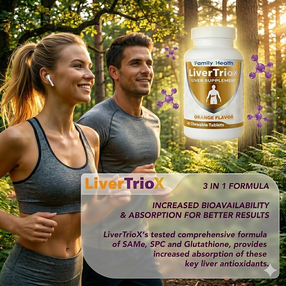 LiverTrio+ LiverTrioX Liver Supplement with SAMe & Glutathione - 60 Tablets - image 9
