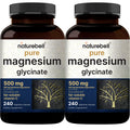 NatureBell Pure Magnesium Glycinate 500mg - 480 Capsules