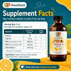 GreenPeach Omega 3 for Kids Liquid Fish Oil - 4 oz - image 8
