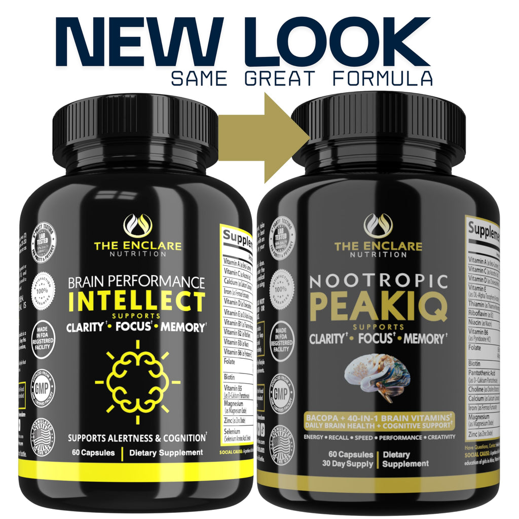 Enclare Nutrition Intellect Brain Booster Nootropic - 60 Capsules - image 5