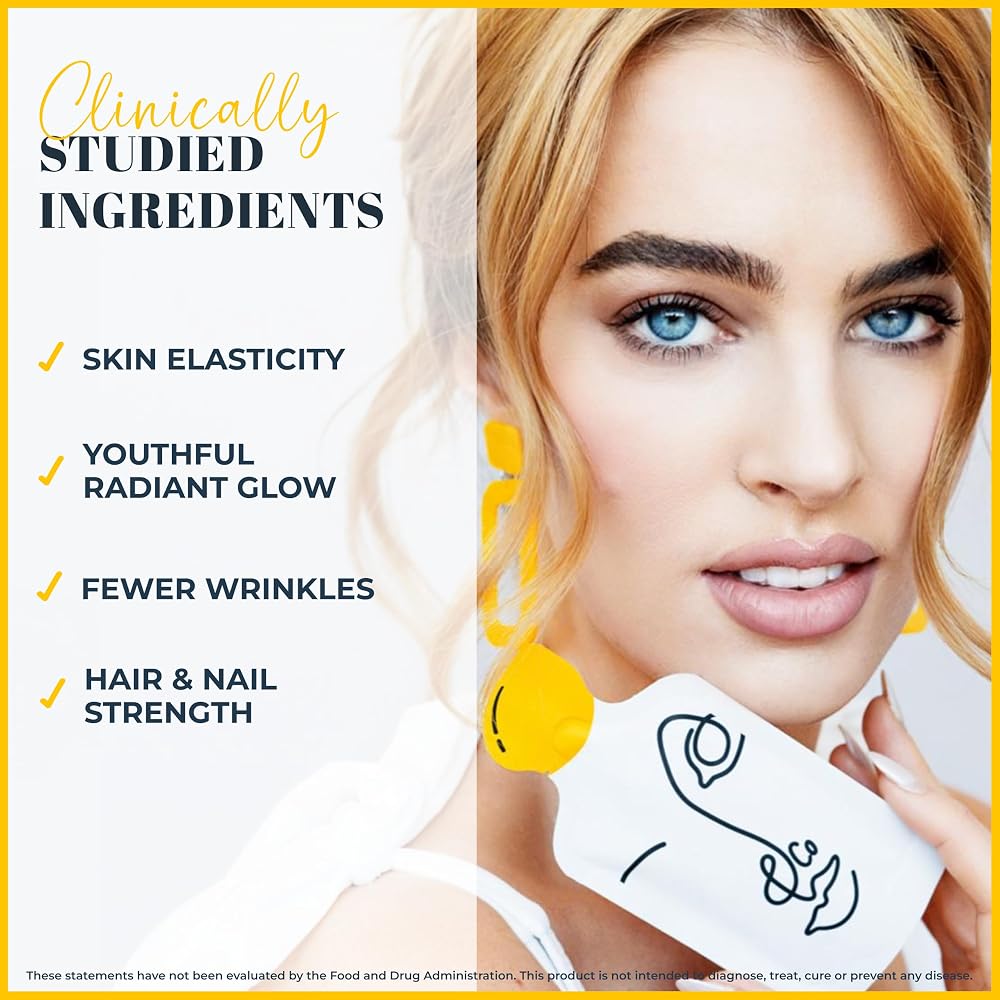 LEMON & CO. Liquid Collagen for Women with Marine Peptides - 14 Packets - image 3