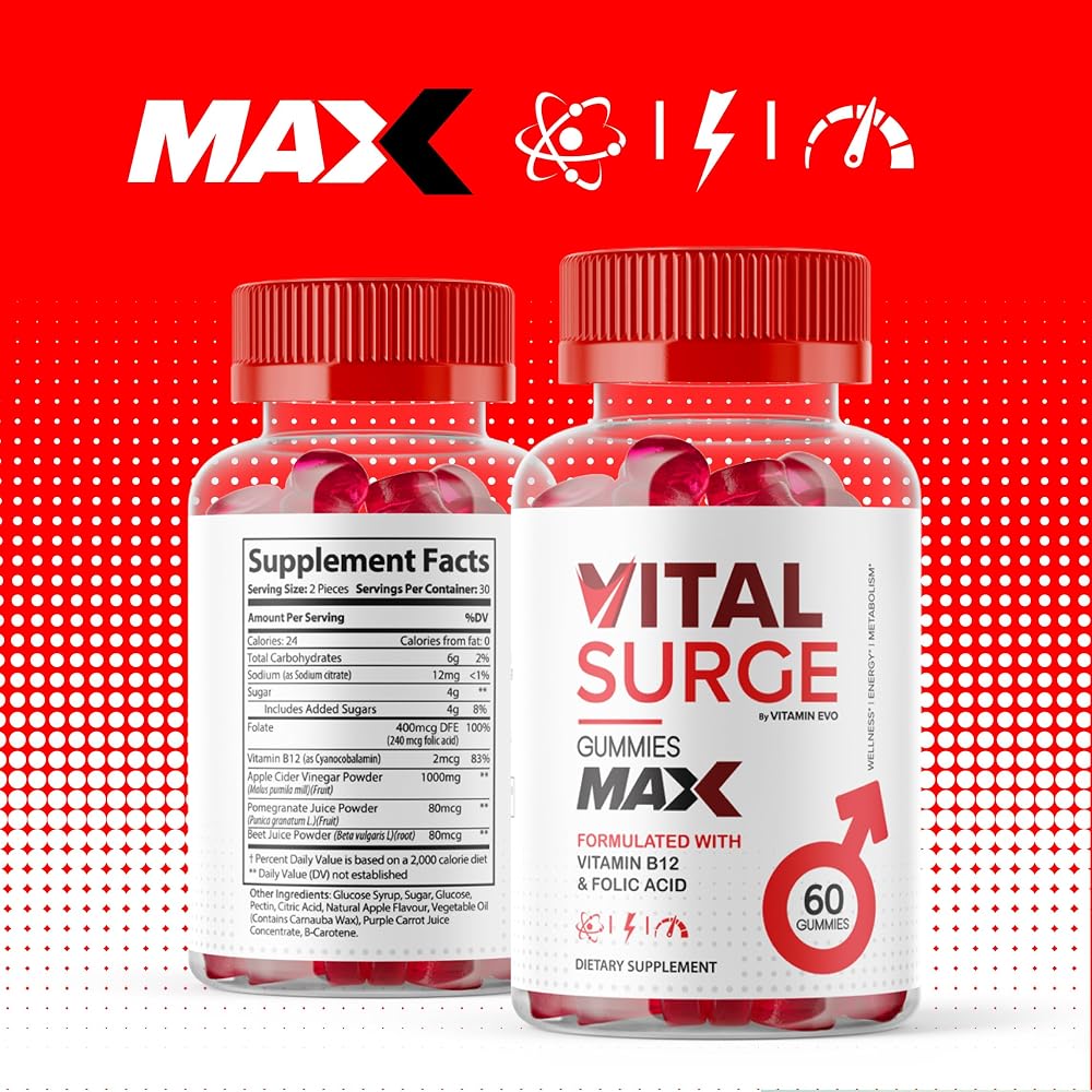 Vitamin Evo Vital Surge MAX Gummies for Energy - 300 Count - image 2