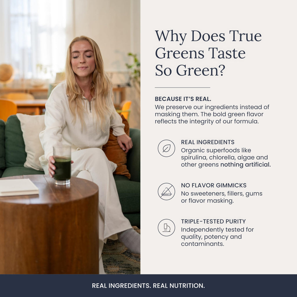 Infinity Wellness Greens Superfood Powder Supplement with Spirulina