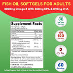 Shifaa Nutrition Halal Omega 3 Fish Oil 2000mg - 120 Softgels - image 3