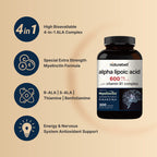 NatureBell Alpha Lipoic Acid Complex 600mg - 300 Capsules - image 3