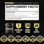 NUQIIT Trans Resveratrol 1000mg Supplement - 120 Vegan Capsules - image 6
