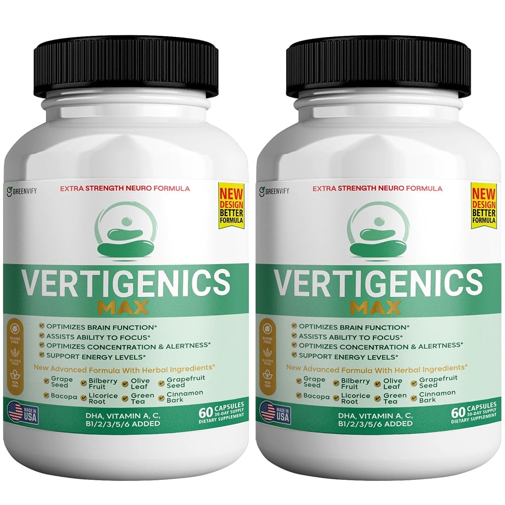 GREENVIFY Vertigenics Max Brain Support Supplement