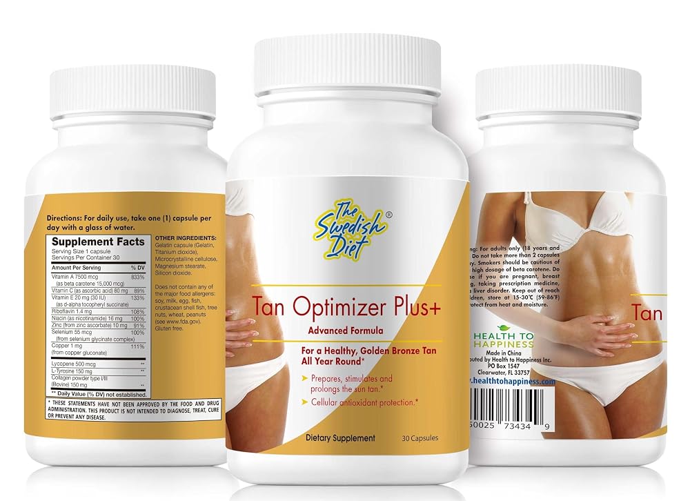 The Swedish Diet Tan Optimizer Plus+ Supplement - 30 Capsules - image 2