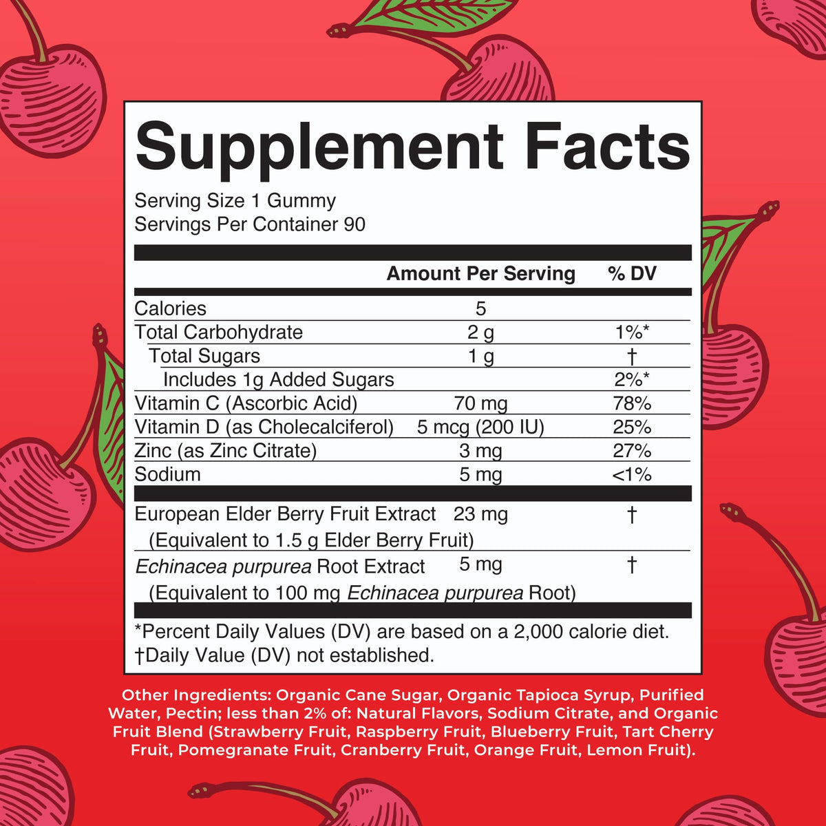 MARYRUTH'S Sugar Free Immunity Gummies