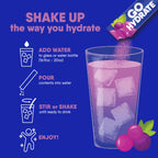 GoHydrate Instant Hydration Powder Packets - Low Sodium Electrolytes