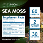 Clinical Effects Sea Moss Organic Capsules with Bladderwrack - 60 Capsules - image 7