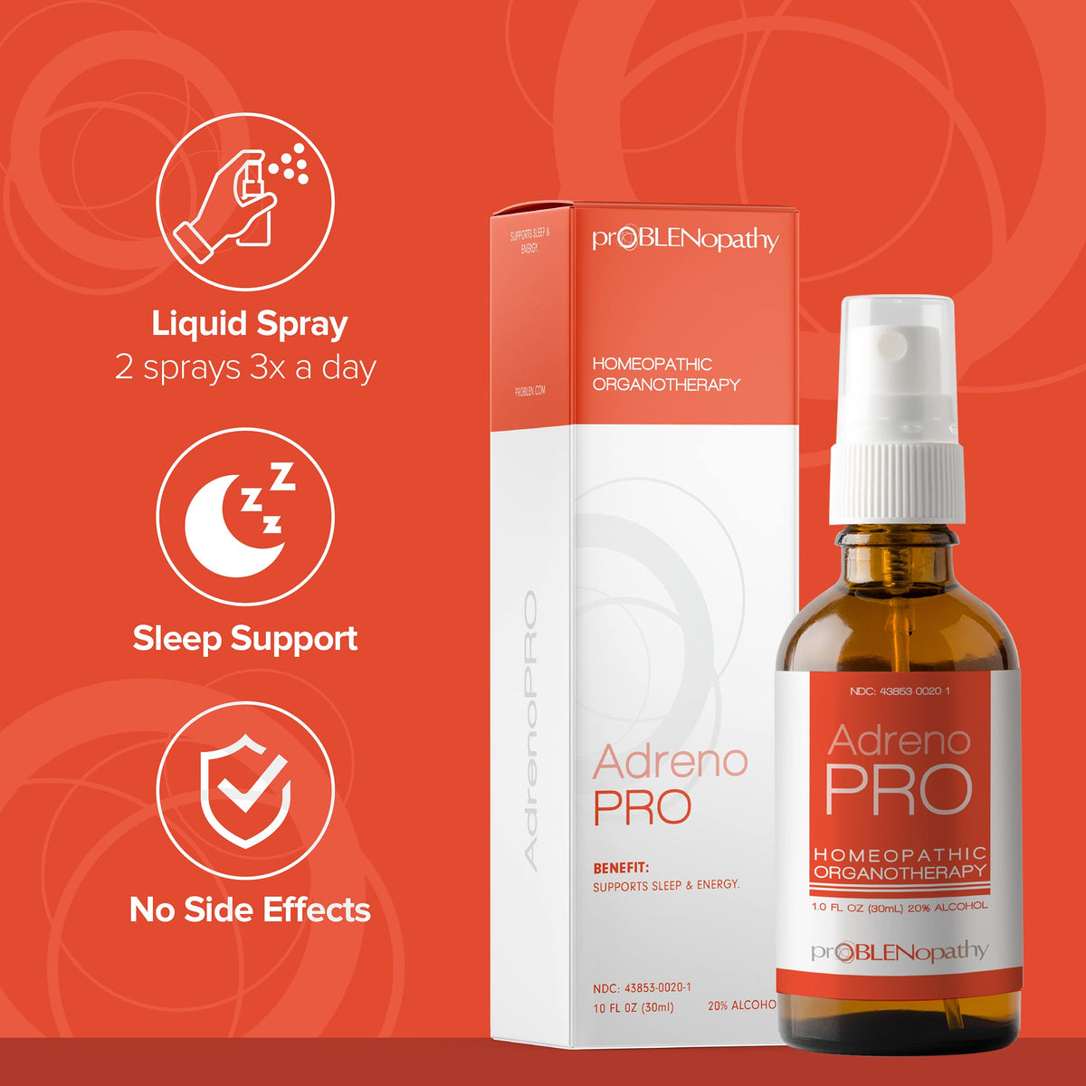 proBLENopathy proBLEN Adrenopro Adrenal Support Liquid Spray - 1 Fl Oz - image 2