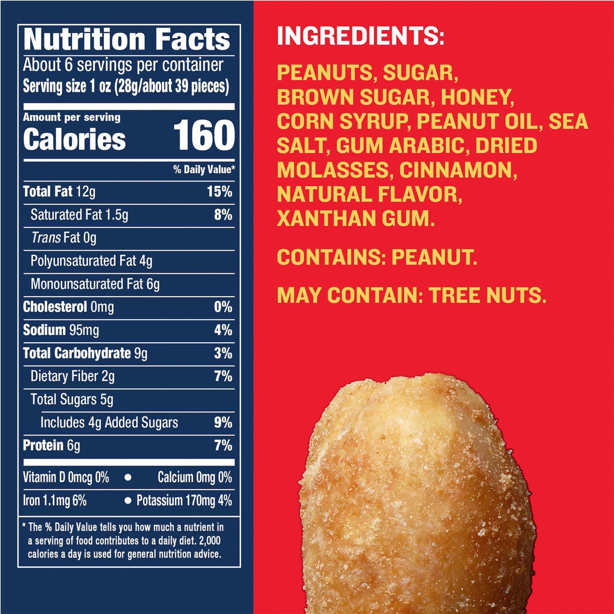 PLANTERS Salted Caramel Peanuts Plant Based Protein Snack - 8 Pack - image 2