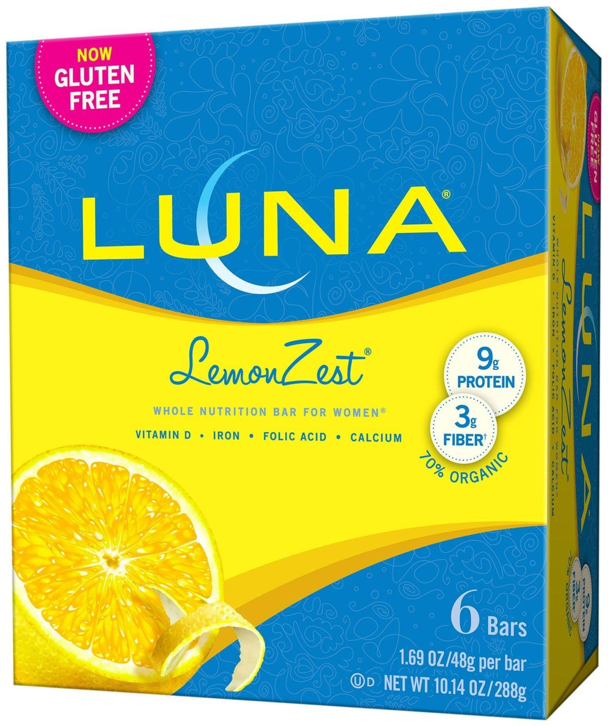 CLIF Bar Lemonzest Energy Bar - 6 Count