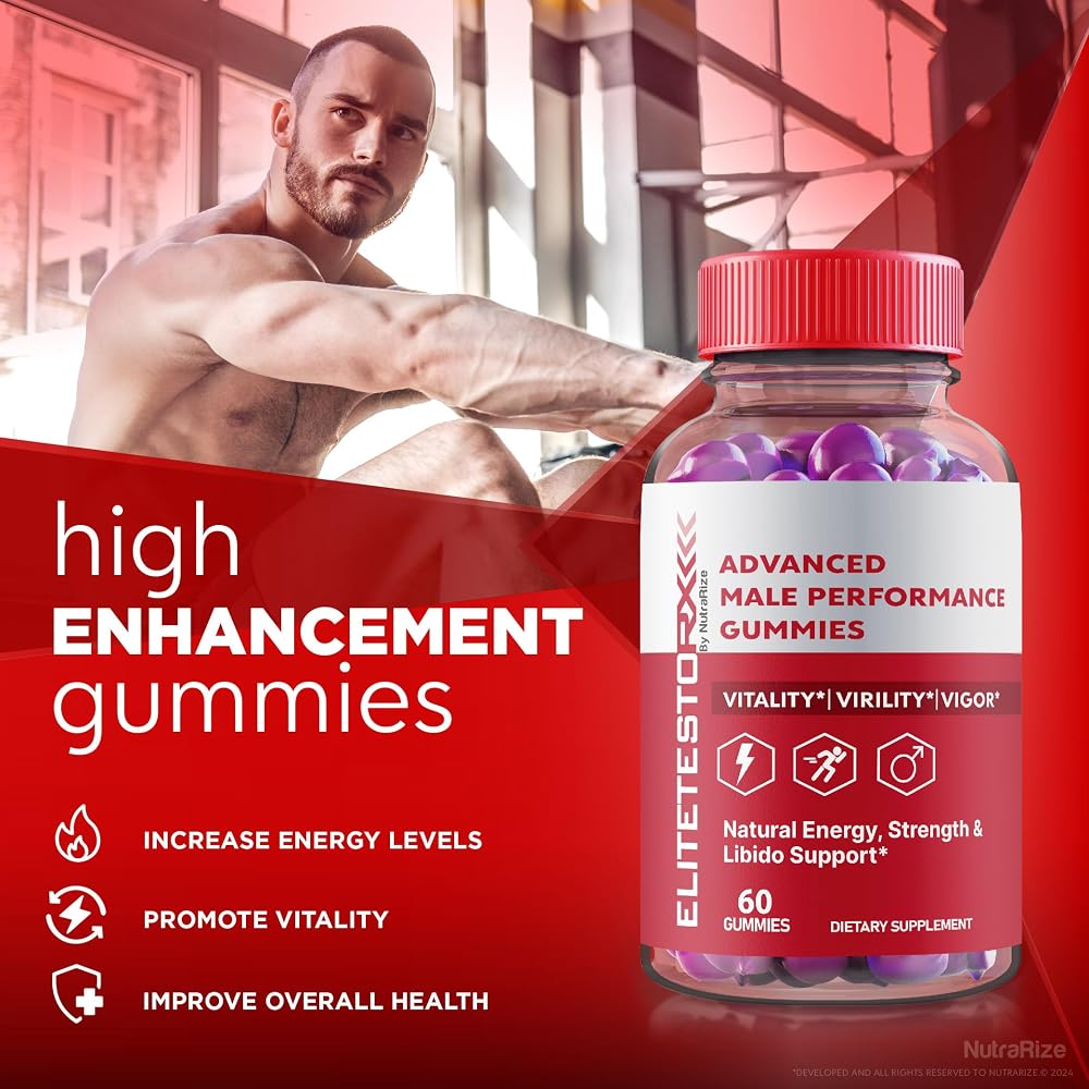 NutraRize Elite Testo Rx Gummies for Men - 60 Gummies - image 8