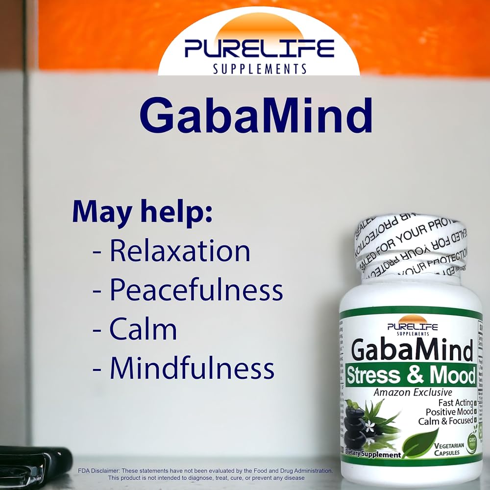 PureLife Supplements GabaMind Stress and Mood - 90 Capsules - image 2