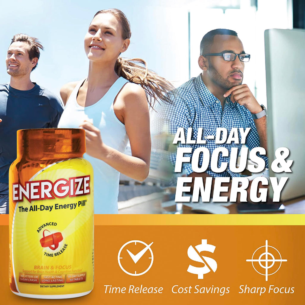 iSatori Energize Caffeine Pills Time Release - 84 Tablets